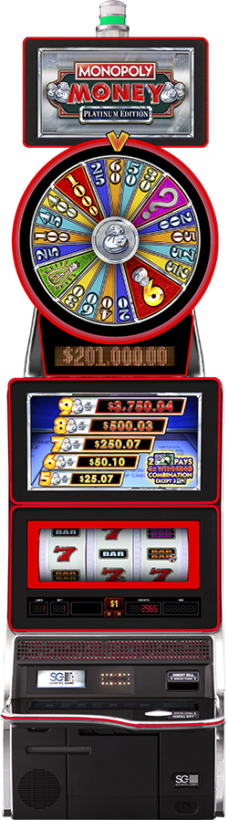 MONOPOLY Money Platinum Edition Cabinet
